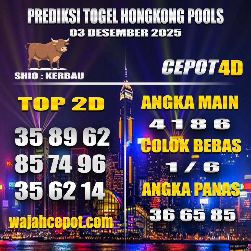 PREDIKSI TOGEL HONGKONG POOLS 03 DESEMBER 2025