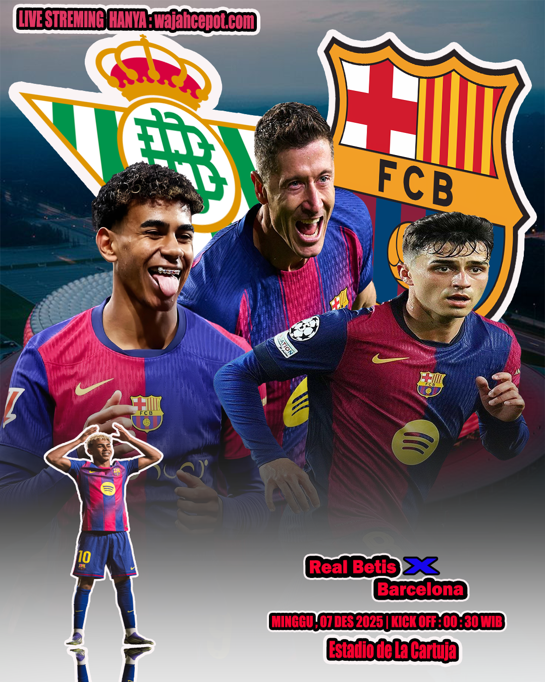 Prediksi Real Betis vs Barcelona 07 Desember 2025